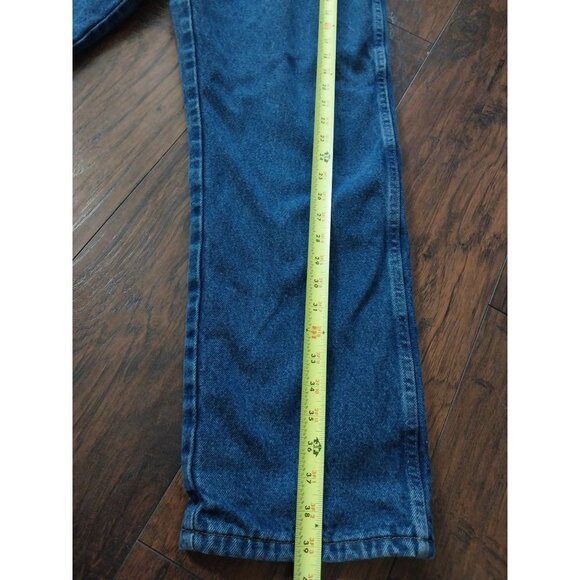 Cabela's Flannel Lined Jeans Dark Wash Straight Leg Men's Sz 36x30 - Picture 10 of 12